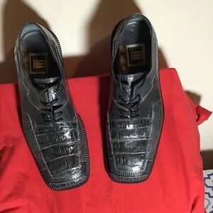 😎DAVID EDEN, handmade, 🐊 crocodile shoes, size 9, great condition, no box 🔥